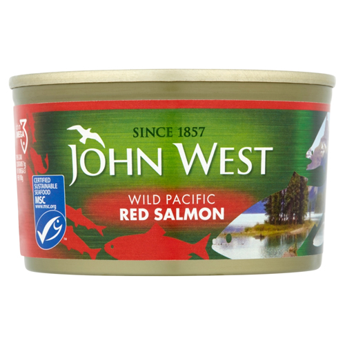 JOHN WEST WILD RED SALMON 213G