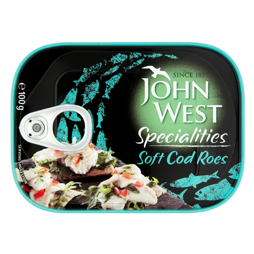 JOHN WEST SPECIALITIES SOFT COD ROES 100G