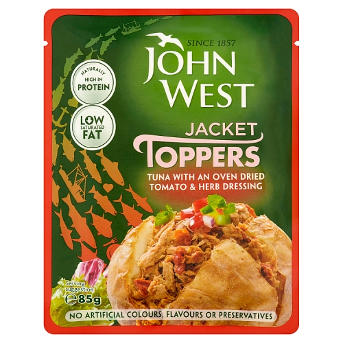 JOHN WEST TUNA WITH A TWIST OF TOMATO & HERB 85G