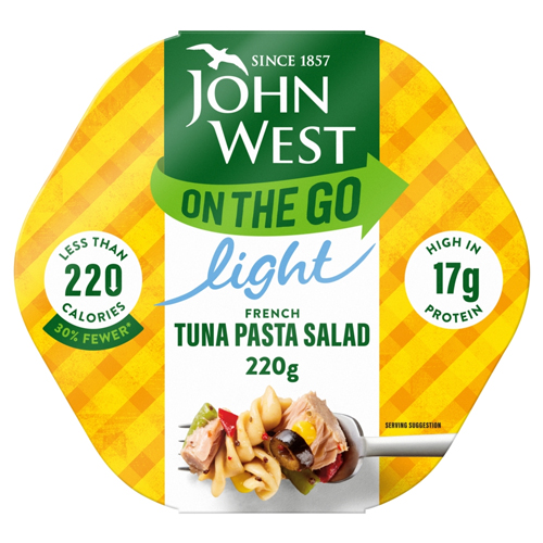 JOHN WEST LIGHT FRENCH TUNA PASTA SALAD 220G