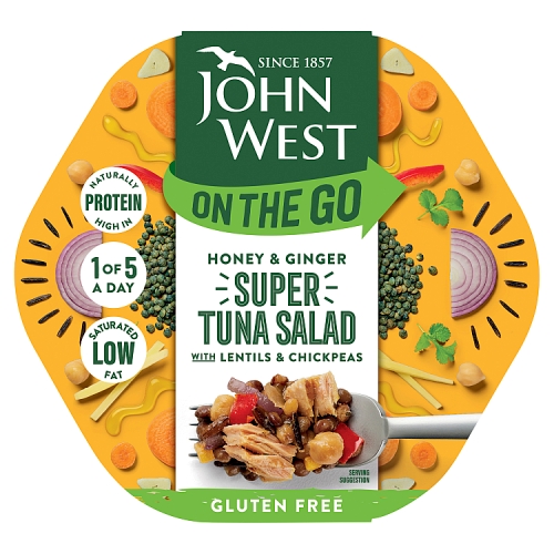 JOHN WEST ON THE GO HONEY & GINGER SUPER TUNA SALAD 220G