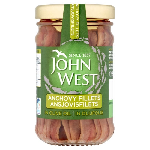JOHN WEST ANCHOVY FILLETS 95G