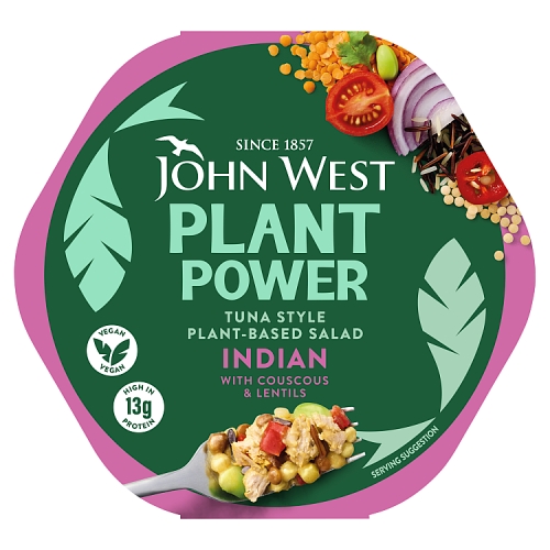 JOHN WEST PLANT POWER SALAD INDIAN 220G