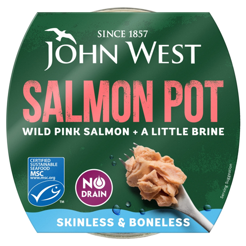 JOHN WEST SKINLESS & BONELESS SALMON POT 80G