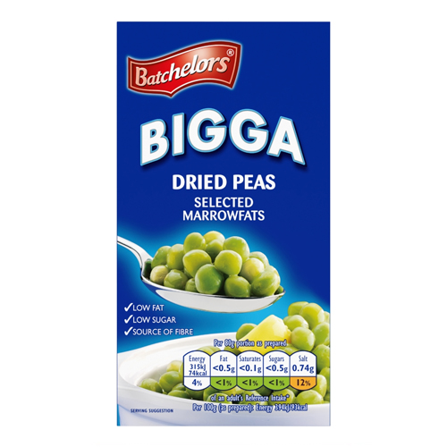 BATCHELORS BIGGA DRIED PEAS 250G
