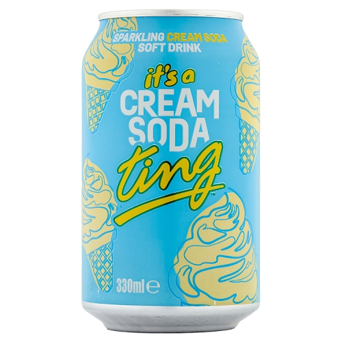 TING SPARKLING CREAM SODA CAN 330ML