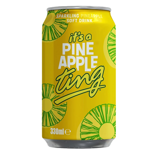 TING SPARKLING PINEAPPLE CAN 330ML
