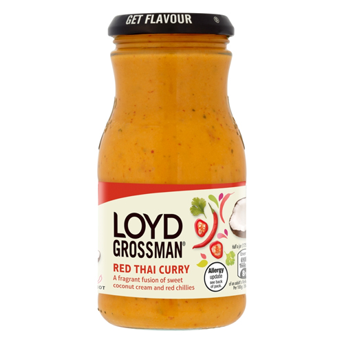 LOYD GROSSMAN ASIAN RED THAI CURRY COOKING SAUCE 350G