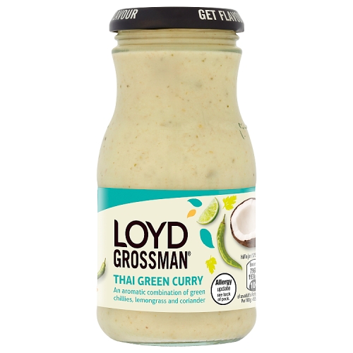 LOYD GROSSMAN ASIAN THAI GREEN CURRY COOKING SAUCE 350G