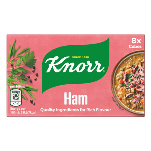 KNORR HAM STOCK CUBES 8S 80G