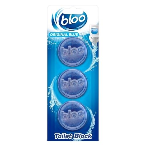 BLOO IN-CISTERN ORIGINAL BLUE TOILET BLOCKS 3PK 38G