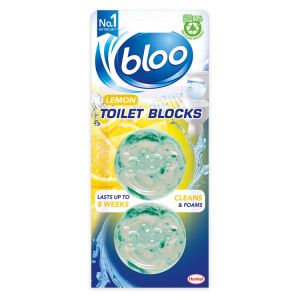 BLOO LEMON TOILET BLOCKS 2PK 38G