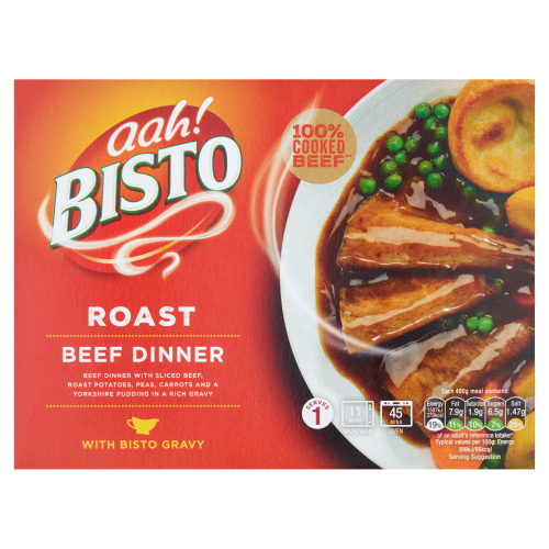BISTO ROAST BEEF DINNER WITH BISTRO GRAVY 400G