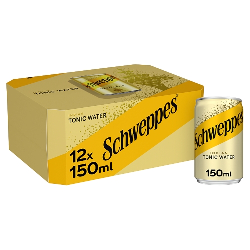 SCHWEPPES TONIC WATER CAN 12PK 150ML