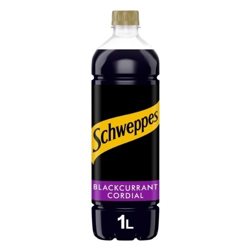 SCHWEPPES BLACKCURRANT CORDIAL PET 1L