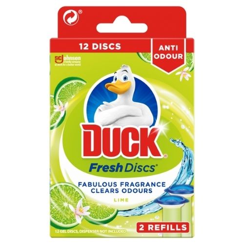 DUCK TOILET CLEANER FRESH DISCS DUO REFILLS LIME 72ML