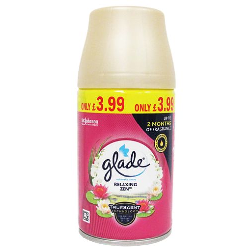 GLADE AUTOSPRAY REFILL RELAXING ZEN PMP £3.99 269ML