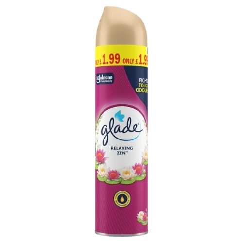 GLADE TRUSCENT AEROSOL RELAXING ZEN PMP £1.99 300ML