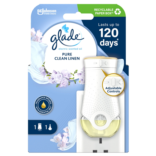 GLADE PLUG IN HOLDER CLEAN LINEN 20ML