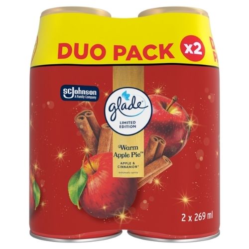 GLADE DOUBLE AUTOSPRAY REFILL APPLE 2X269ML