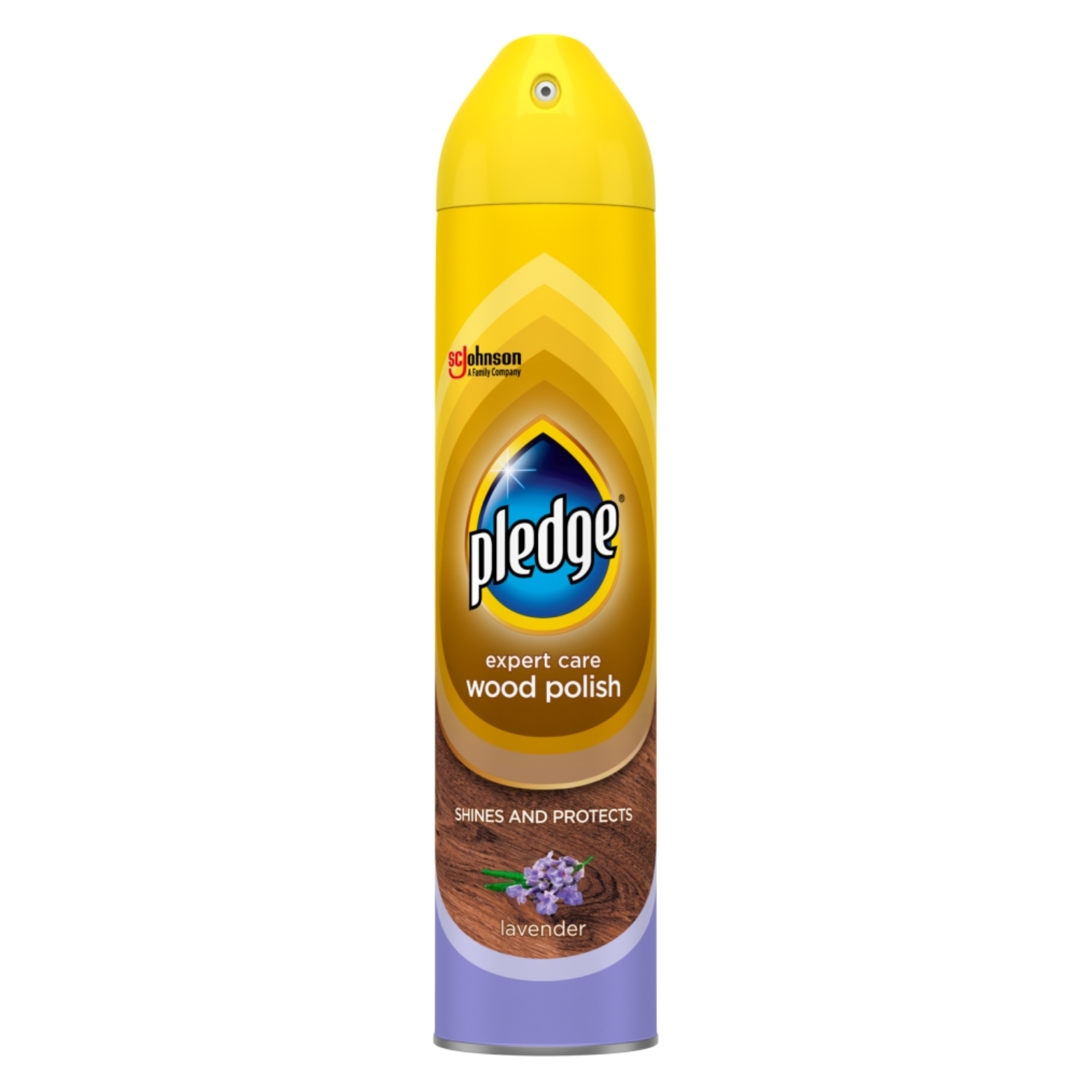 PLEDGE AEROSOL WOOD POLISH LAVENDER 250ML