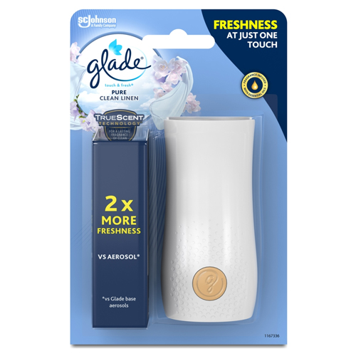 GLADE TOUCH N FRESH UNIT CLEAN LINEN 10ML