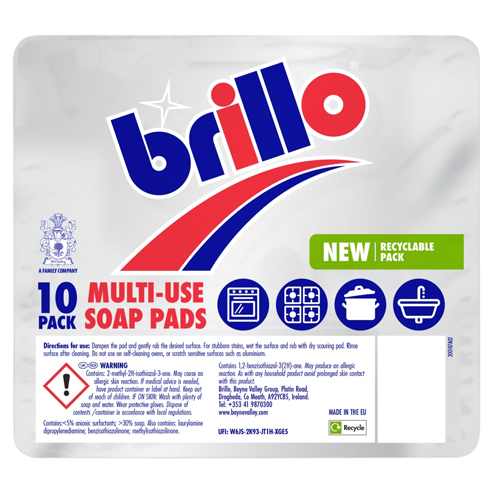 BRILLO SOAP PADS 10PK