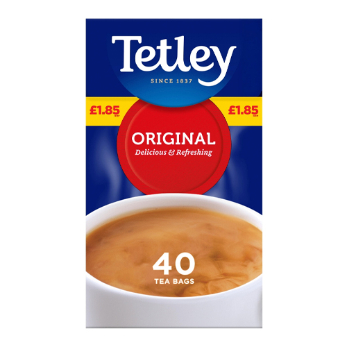 TETLEY ORIGINAL PMP £1.85 12X 40S