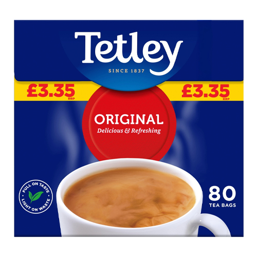 TETLEY ORIGINAL TEABAGS 80S PMP £3.35 80S