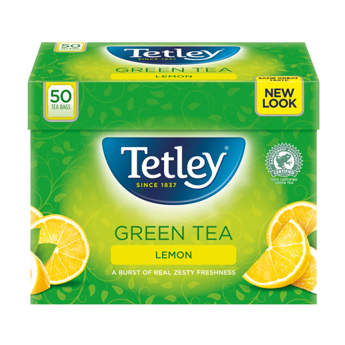 TETLEY GREEN LEMON TEA BAGS 50S 100G