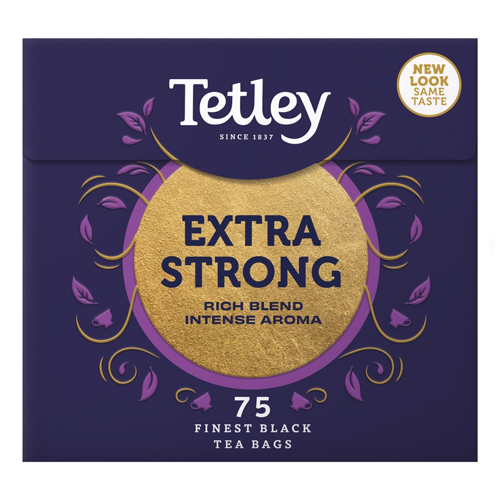 TETLEY EXTRA STRONG TEA BAGS 75S