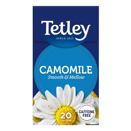 TETLEY HERBAL PURE CAMOMILE TEA BAGS X20