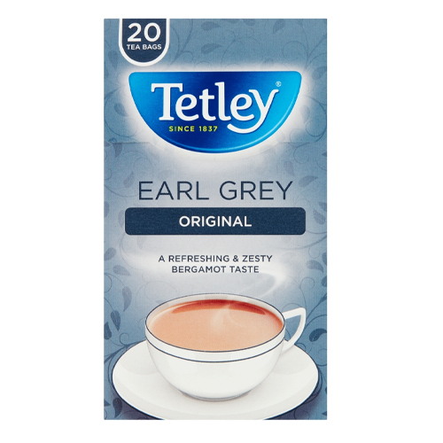 TETLEY EARL GREY ORIGINAL 20 TEA BAGS 40G