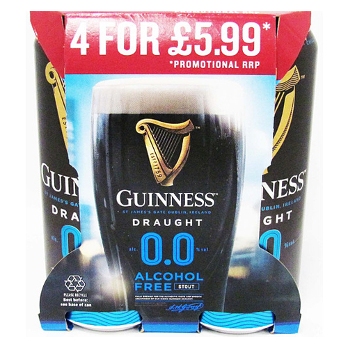 GUINNESS DRAUGHT ALCOHOL FREE PMP £5.99 440ML