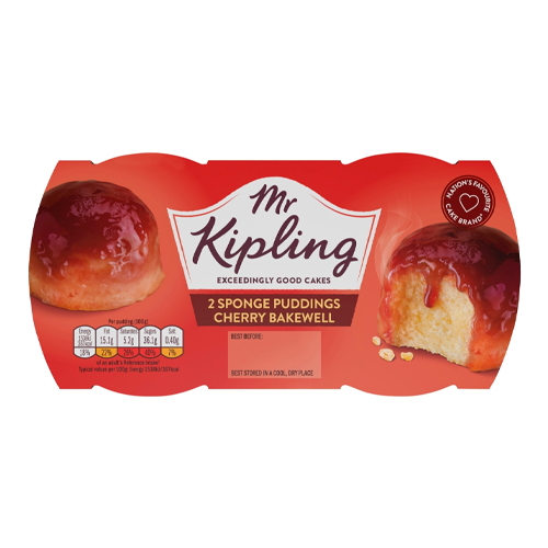 MR KIPLING CHERRY BAKEWELL SPONGE PUDDING DESSERTS 95G