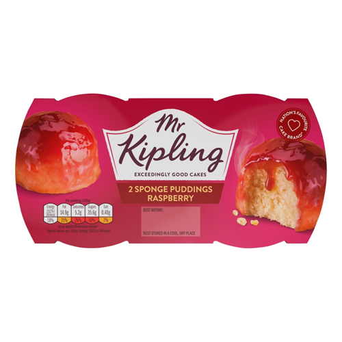 MR KIPLING RASBERRY SPONGE PUDDING DESSERTS 95G