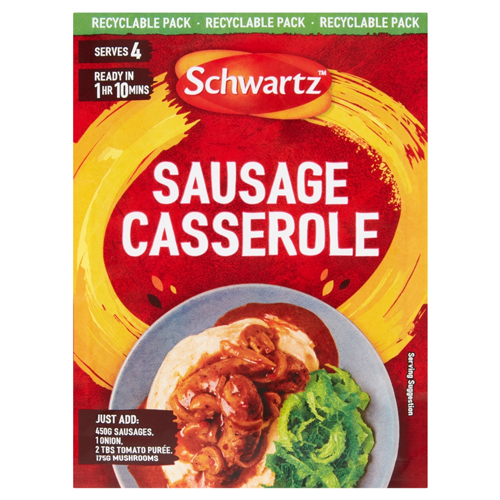 SCHWARTZ SAUSAGE CASSEROLE RECIPE MIX 35G