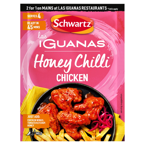 SCHWARTZ LAS INGUANAS HONEY CHILLI CHICKEN 35G