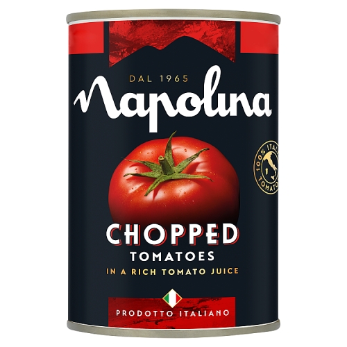 NAPOLINA CHOPPED TOMATOES PMP £1.20 400G