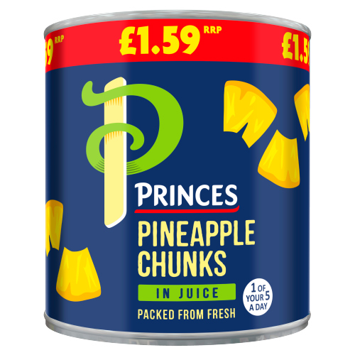 PRINCES PINEAPPLE CHUNKS IN JUICE PMP £1.59 432G