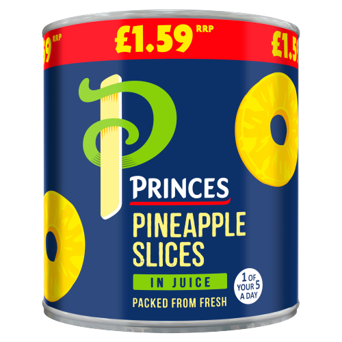 PRINCES PINEAPPLE SLICES IN JUICE PMP £1.59 432G