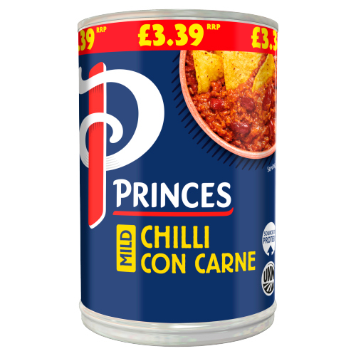 PRINCES MILD CHILLI CON CARNE PMP £3.39 392G