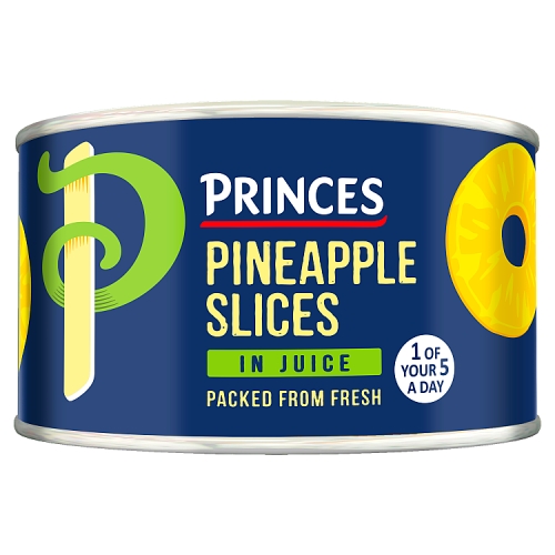 PRINCES PINEAPPLE SLICES IN JUICE TIN 227G