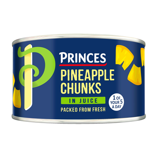 PRINCES PINEAPPLE CHUNKS WITH JUICE 227G