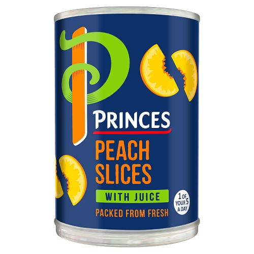 PRINCES PEACH SLICES WITH JUICE 410G