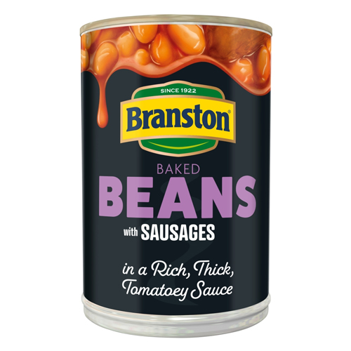 BRANSTON BAKED BEANS & SAUSAGES 405G
