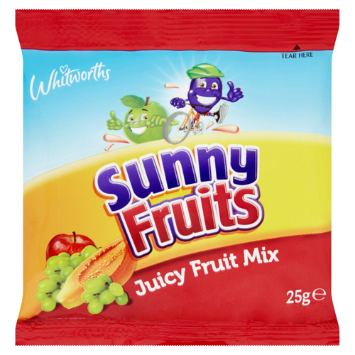 WHITWORTHS SUNNY FRUITS JUICY FRUIT MIX 25G