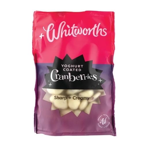 WHITWORTHS YOGHURT COATED CRANBERRIES 115G