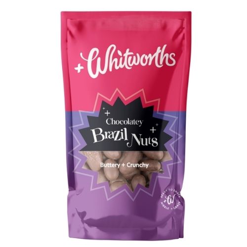 WHITWORTHS CHOCOLATEY BRAZIL NUTS 95G