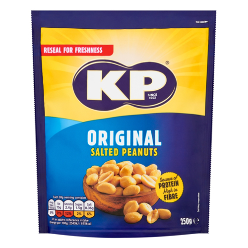 KP ORIGINAL SALTED PEANUTS 12X 250G